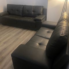 3 2 leather sofa grey