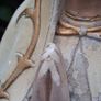 20 Inch Art Nouveau Chalkware Statue of Our Lady Of Fatima Image 7