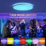 LED Ceiling Light RGB Dimmable with Remote Control, 12 Inch 24W Flush Ceiling Light Panel with Backlight, 3000K-6500K 2400LM for Living Room, Bedroom, Kitchen, Hall Indoor Round (FREE POSTAGE) Image 3