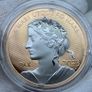 Canada 2023 Silver Peace Dollar Selective Rose Gold Plating Image 3
