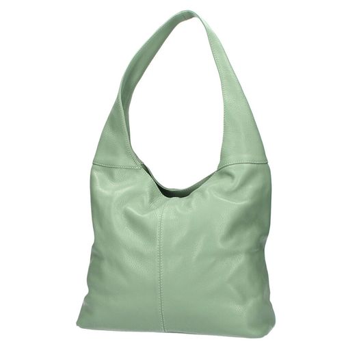 Women's Leather Hobo Mint Green Brand new Handbag made in Italy