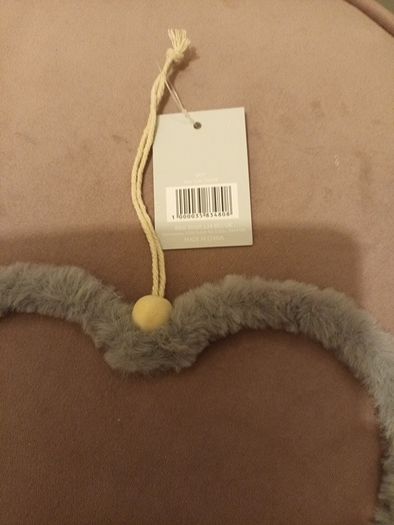 valentines fur hanging heart