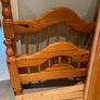 Extremely Solid Single Wooden Pine Bed Frame - Can Deliver Image 2