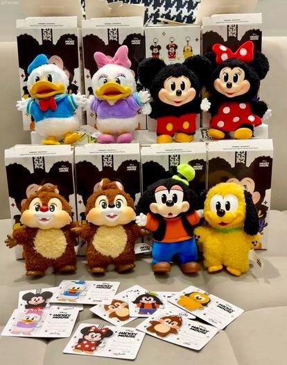 Labubu Mickey Mouse Family