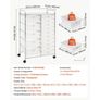 Rolling Cart with Drawers, Double Row 15 Drawer Storage Organizer, Mobile Utility Cart with Chrome Steel Frame, Universal Casters & 2 Brakes, for Office, Classroom, Craft Room, Studio, Garage Image 7