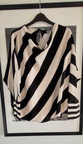 Stripey top size 10. Oversized