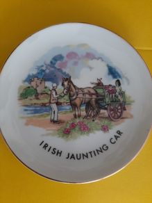 Lovely vintage Irish Jaunting car and horse
