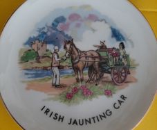 Lovely vintage Irish Jaunting car and horse