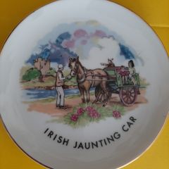 Lovely vintage Irish Jaunting car and horse