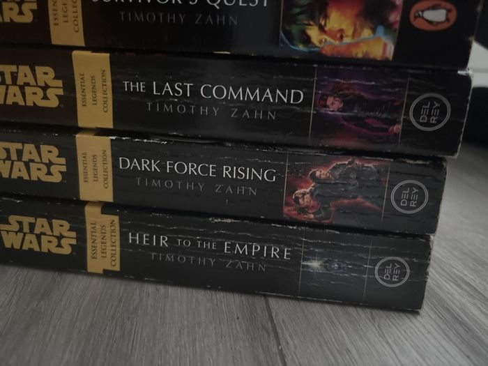 Star Wars Legends collection: Thrawn Trilogy, Rule of two, Dark lord rise of Darth Vader