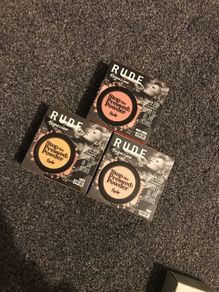 Rude pressed powders