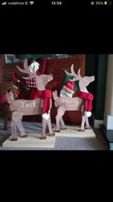 Handmade Wooden Christmas Reindeer for Sale