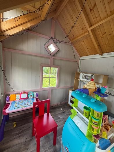 wooden outdoor playhouse