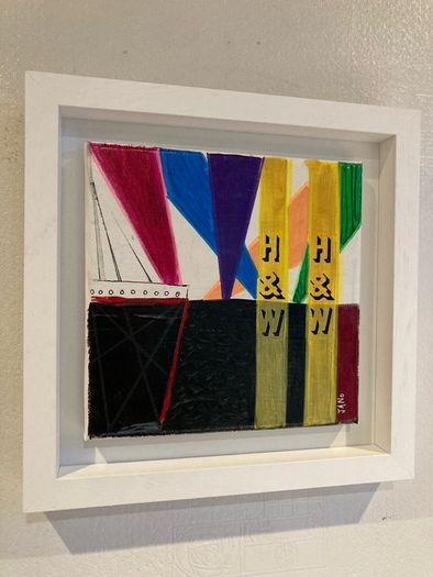 Original Art Original Painting of Titanic Harland Wolf