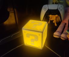 Super Mario Question Mark Block LED Night Light Box  Retro Nintendo Gaming Bedroom Lamp Gamer Room Decor  Kids Bedside Light  Gift