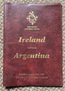 Very Rare 1999 Ireland v Argentina - VIP Programme