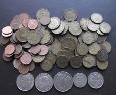 Lot of 310+ grams of German coins