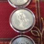 3 silver coins 10 Scilling 1966 UNC Image 3