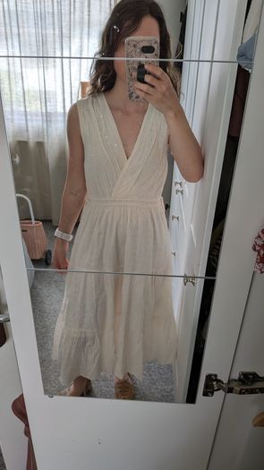 Monoprix Cream Dress (UK6/8)