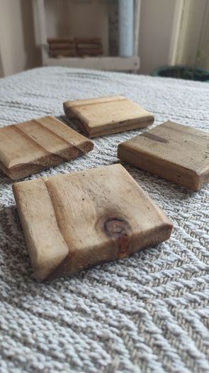 Wooden handmade coasters