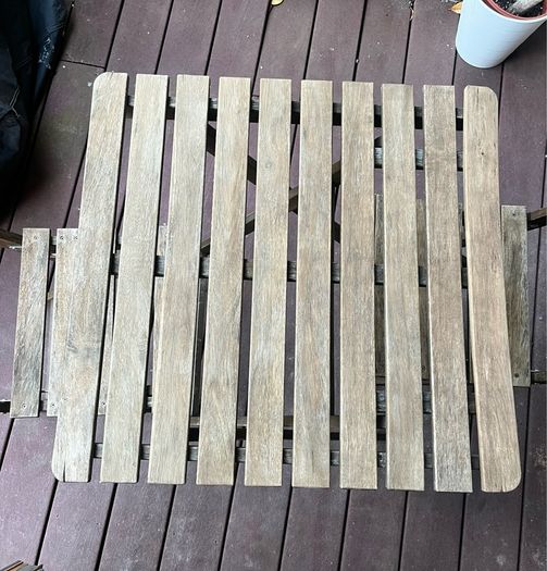IKEA ASKHOLMEN Outdoor Table and 2 Folding Chairs Set  Good condition