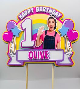 Ms Rachel Themed cake topper