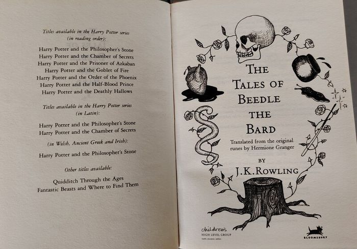 Harry Potter: The Tales of Beedle the Bard (2008) First Edition First Printing 1st/1st CHLG