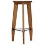 Bar Stools 2 pcs Solid Acacia Wood Image 3