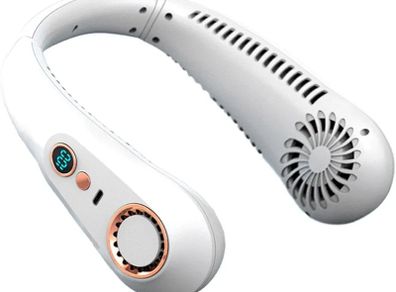 Electric Neck Fan,Leafless Portable Rechargeable Neck Fan