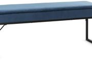 Bench with Velvet Cover and Padding - Free Delivery Nationwide