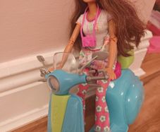 Barbie on Barbie Scooter