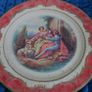 2 Antique Tin Plate Metal Box Co Portland Ware MELODY Shepherds Romantic 10" Wear Image 3