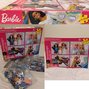 Ravensburger Barbie Jigsaw Puzzles Bumper Pack 4 x 100 Pieces