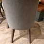 grey fabric dining chairs Image 5