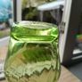 Vintage Humppila Green Swirl Glass Vase Image 5
