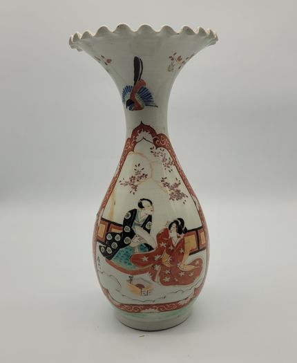 Antique 19th Century Vase Hand Painted Porcelain