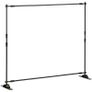 ' Backdrop Banner Stand Adjustable Telescopic Height and Width Retractable Banner Stand with Carrying Bag Image 2