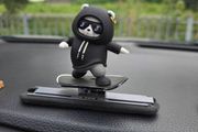 Sliding Panda Skateboard Car Dashboard Ornament