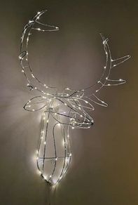 Stags head indoor christmas light