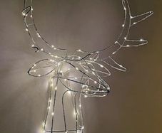 Stags head indoor christmas light