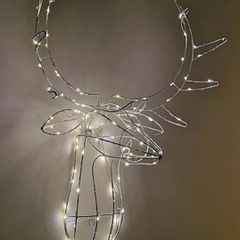 Stags head indoor christmas light