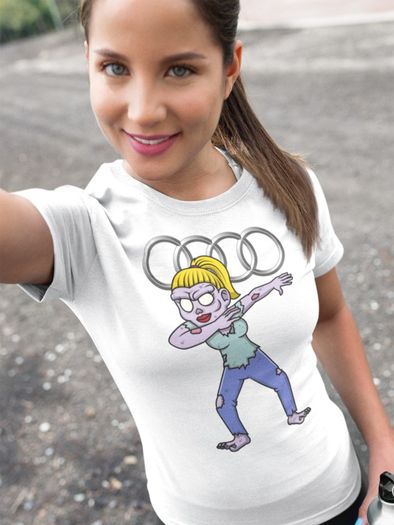 Audi Dabbing cool characters t-shirt Audi shirt funny dab logo Audi t-shirt