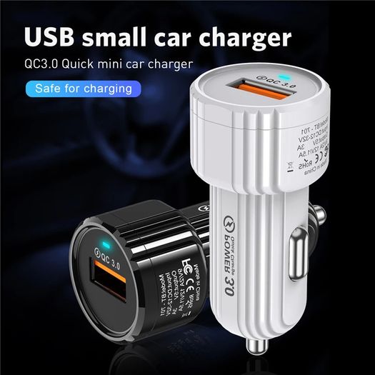 USLION 18W QC 3.0 USB Phone Small Car Quick Charger (Brand New/Warranty)