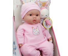BNIB Lots to Cuddle Baby Doll with Attachable Bunny Plush 38cm