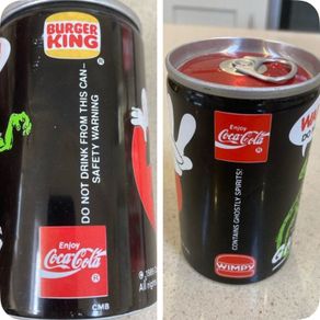 Coca Cola Ghostbusters Burger King & Wimpy Cans Rare