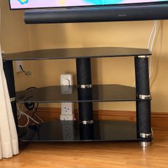 Glass tv unit