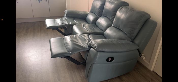 3 Seater Leather Recliner Sofa
