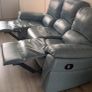 3 Seater Leather Recliner Sofa Image 3