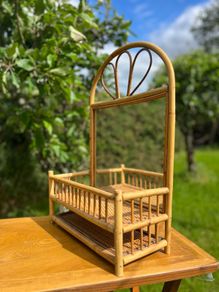 vintage bamboo etagere