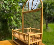 vintage bamboo etagere